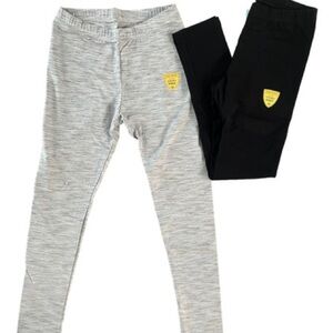 Cat & Jack - 2 set Kids Gray and Black Leggings Size L (10-12)